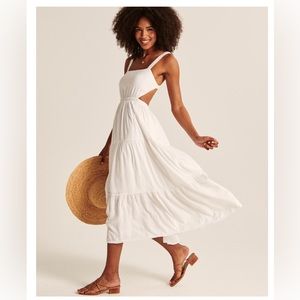 Abercrombie maxi dress black size small